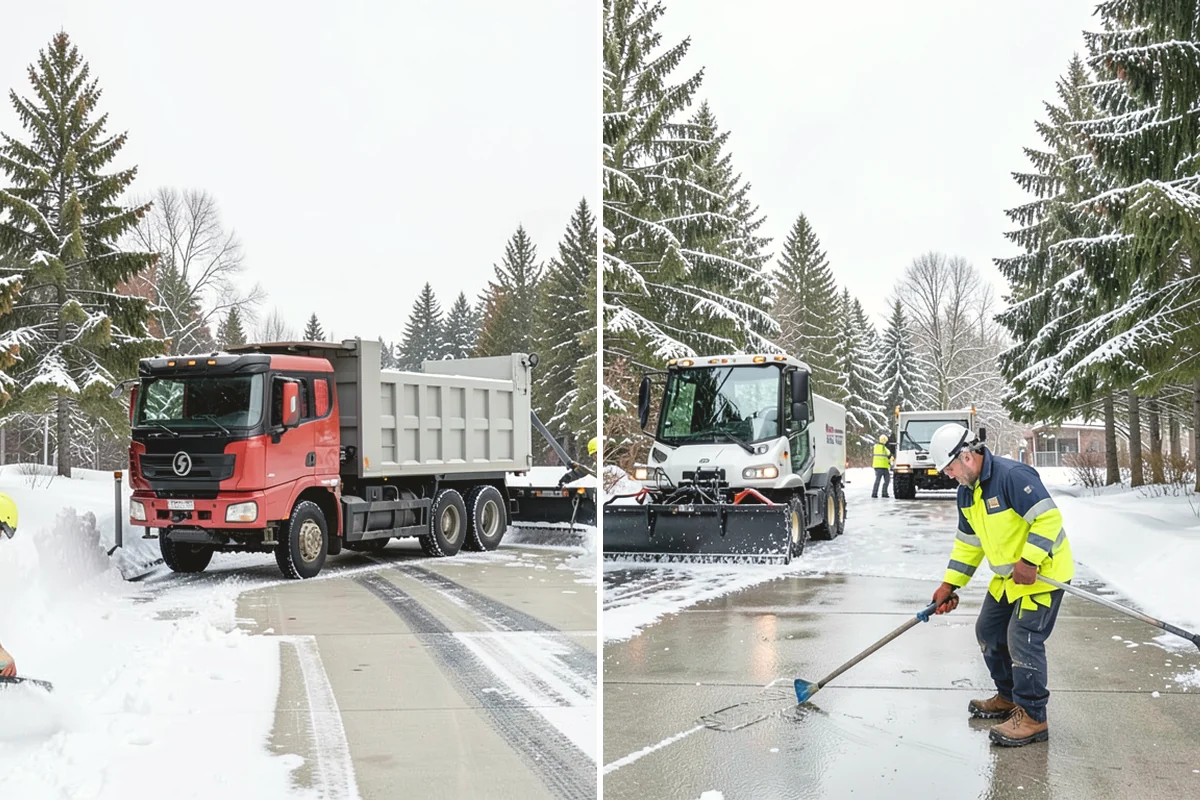 ATV Snow Plowing in Steilacoom, Pierce County, WA - Evaluate access widths and surface types