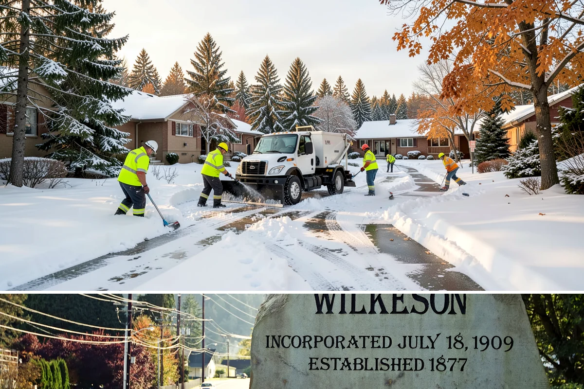 ATV Snow Plowing in Wilkeson, Pierce County, WA - ATV plowing is most useful during the residential snow window from December through February.
