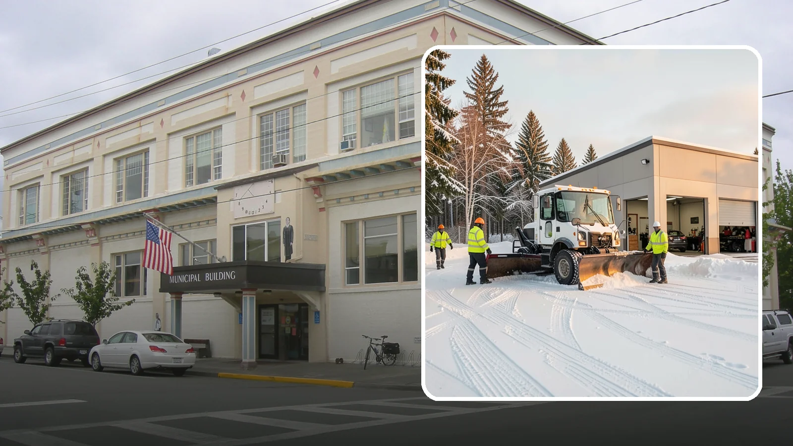 Auto Repair Shop Snow Removal in Anacortes, Skagit County, WA - We keep your bay approaches, customer parking, and lot clear so vehicles can get in and out of the shop the moment the snow stops.