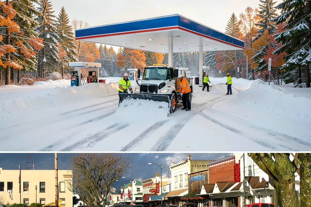 Auto Repair Shop Snow Removal in Arlington, Snohomish County, WA - Repair shops need clearing December through February when lowland aprons ice over on cold nights.