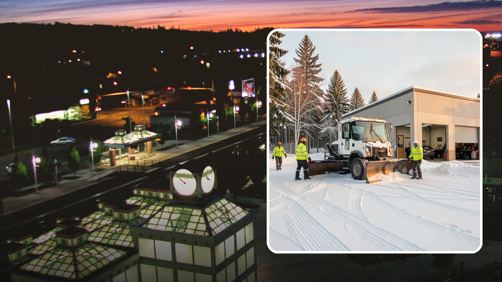 Auto Repair Shop Snow Removal in Auburn, King County, WA - We keep your bay approaches, customer parking, and lot clear so vehicles can get in and out of the shop the moment the snow stops.