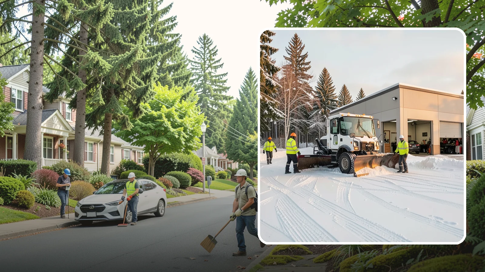 Auto Repair Shop Snow Removal in Beaux Arts Village, King County, WA - We keep your bay approaches, customer parking, and lot clear so vehicles can get in and out of the shop the moment the snow stops.