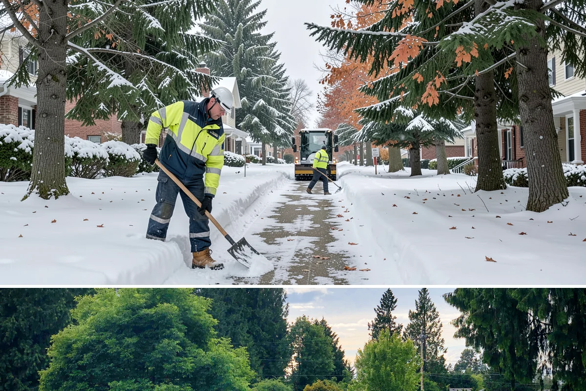 Auto Repair Shop Snow Removal in Bonney Lake, Pierce County, WA - Repair shops need clearing December through February when lowland aprons ice over on cold nights.