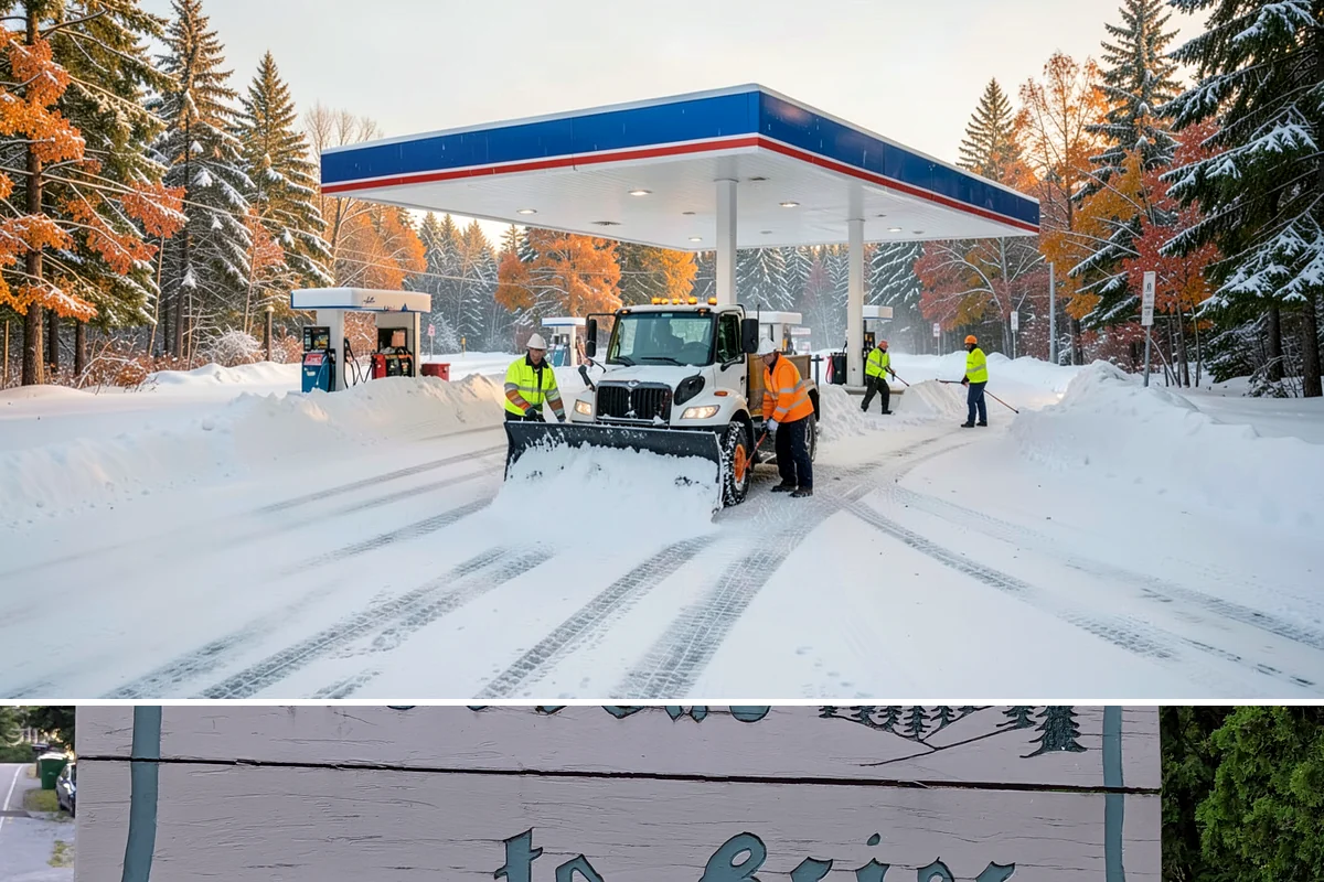 Auto Repair Shop Snow Removal in Brier, Snohomish County, WA - Repair shops need clearing December through February when lowland aprons ice over on cold nights.