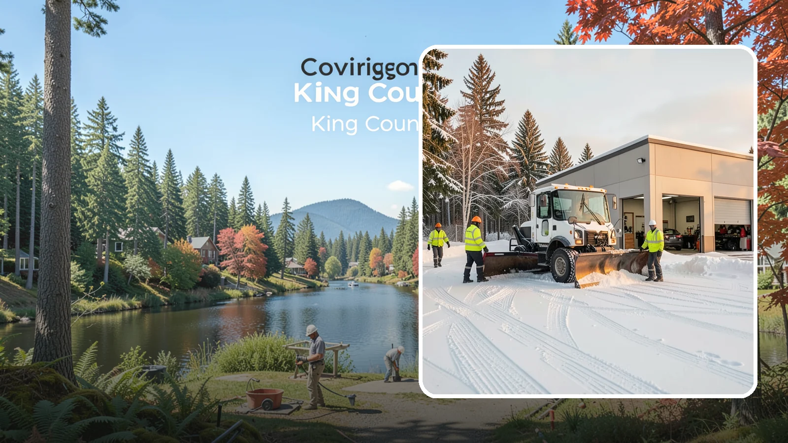 Auto Repair Shop Snow Removal in Covington, King County, WA - We keep your bay approaches, customer parking, and lot clear so vehicles can get in and out of the shop the moment the snow stops.