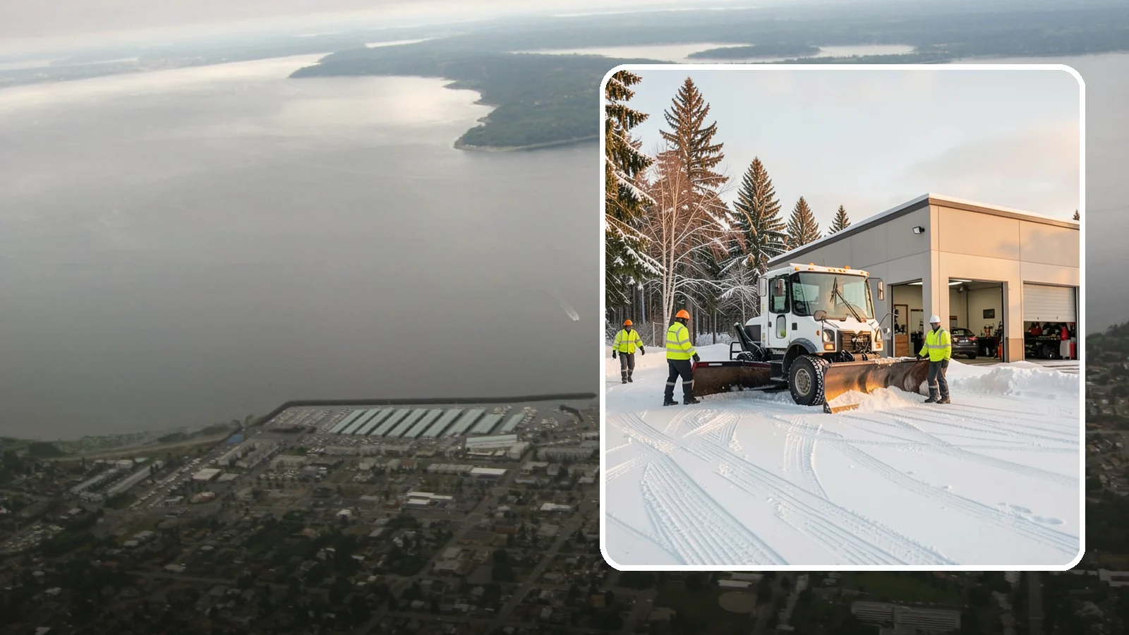 Auto Repair Shop Snow Removal in Des Moines, King County, WA - We keep your bay approaches, customer parking, and lot clear so vehicles can get in and out of the shop the moment the snow stops.