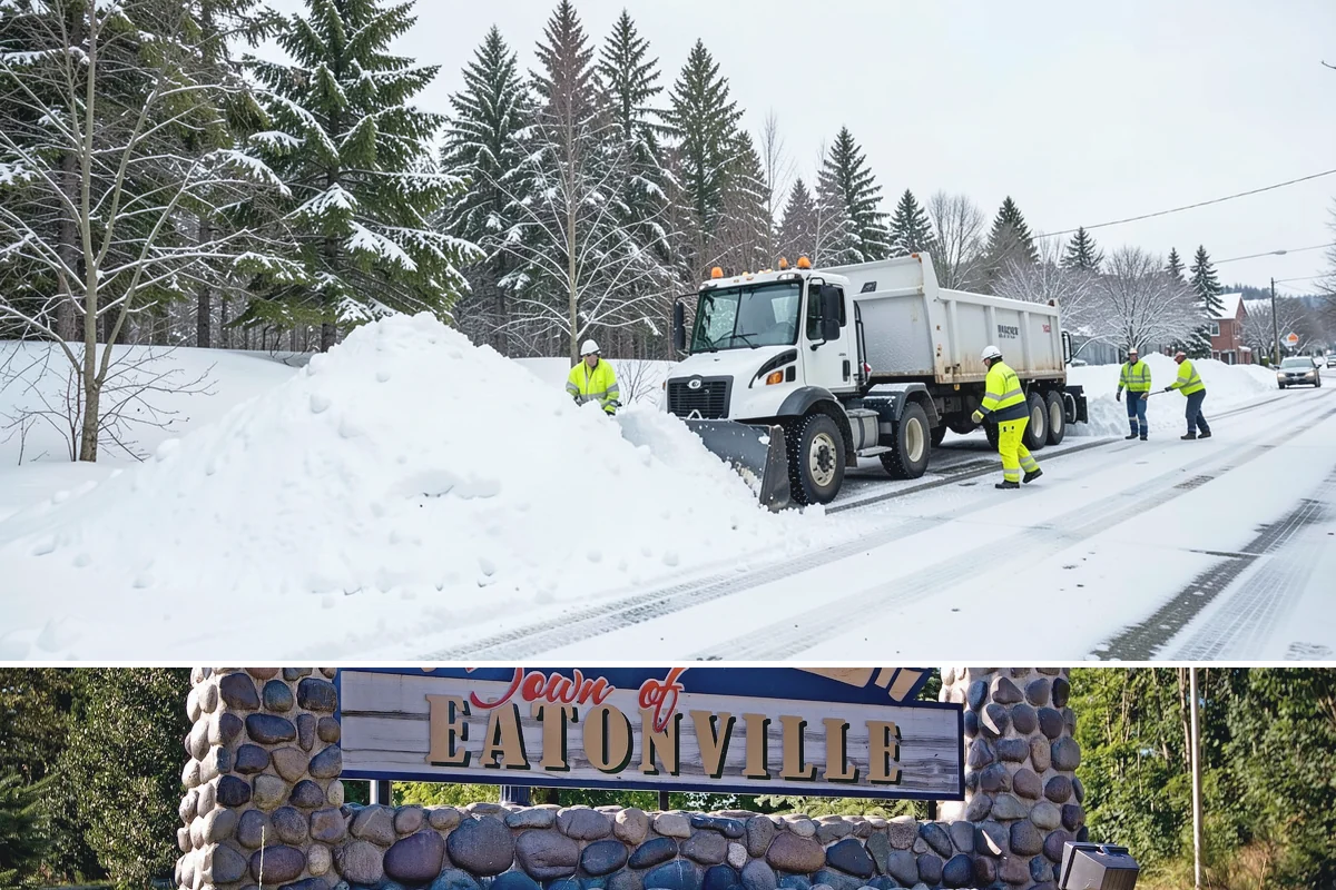 Auto Repair Shop Snow Removal in Eatonville, Pierce County, WA - Repair shops need clearing December through February when lowland aprons ice over on cold nights.