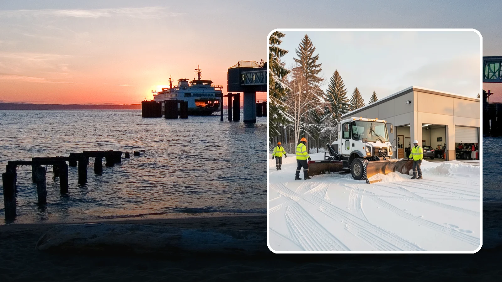 Auto Repair Shop Snow Removal in Edmonds, Snohomish County, WA - We keep your bay approaches, customer parking, and lot clear so vehicles can get in and out of the shop the moment the snow stops.