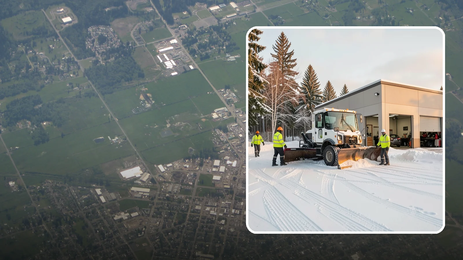 Auto Repair Shop Snow Removal in Enumclaw, King County, WA - We keep your bay approaches, customer parking, and lot clear so vehicles can get in and out of the shop the moment the snow stops.