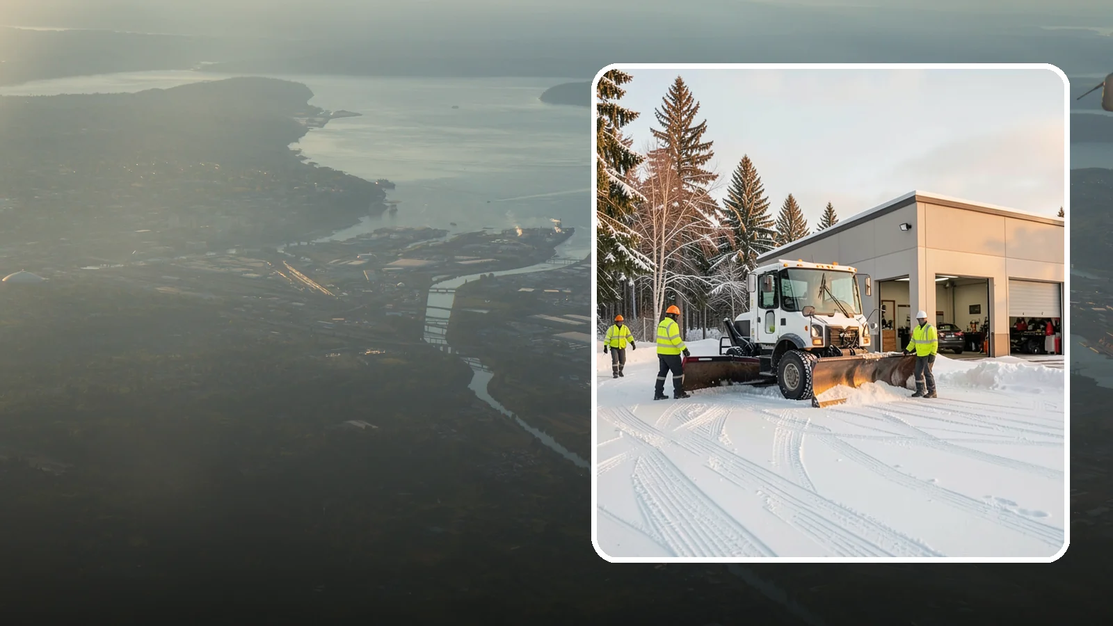 Auto Repair Shop Snow Removal in Fife, Pierce County, WA - We keep your bay approaches, customer parking, and lot clear so vehicles can get in and out of the shop the moment the snow stops.