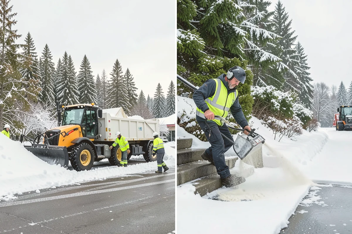 Auto Repair Shop Snow Removal in Fife, Pierce County, WA - Map bay aprons, drive lanes, and customer parking