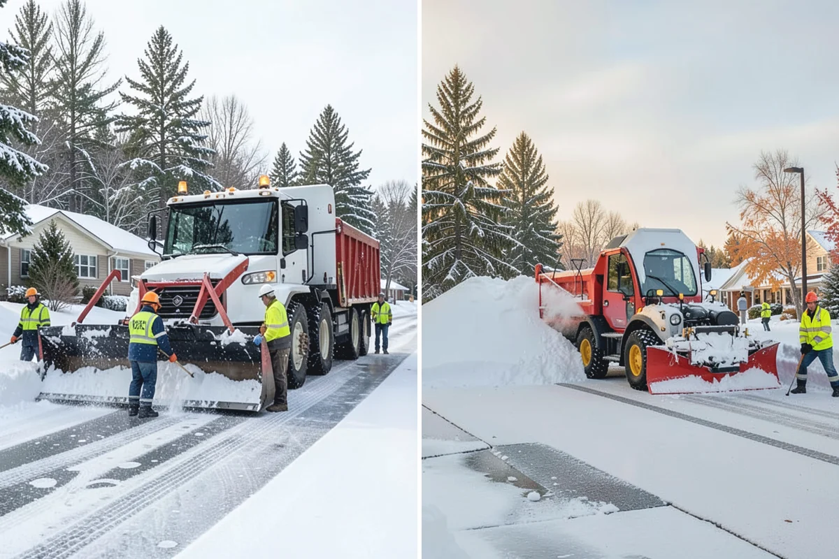 Auto Repair Shop Snow Removal in Granite Falls, Snohomish County, WA - Map bay aprons, drive lanes, and customer parking