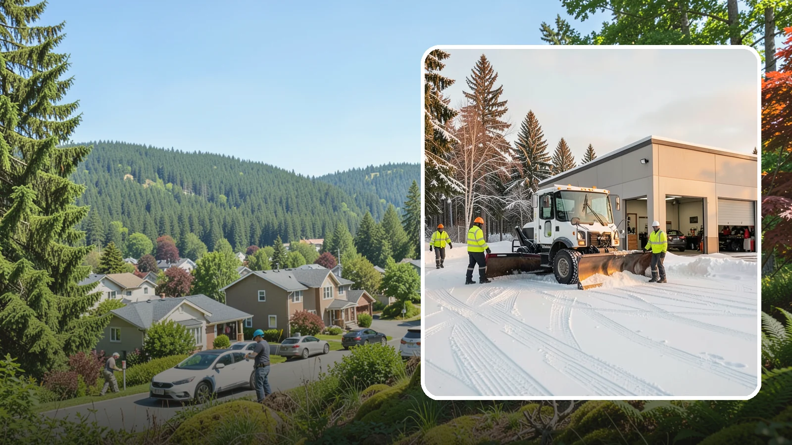 Auto Repair Shop Snow Removal in Index, Snohomish County, WA - We keep your bay approaches, customer parking, and lot clear so vehicles can get in and out of the shop the moment the snow stops.