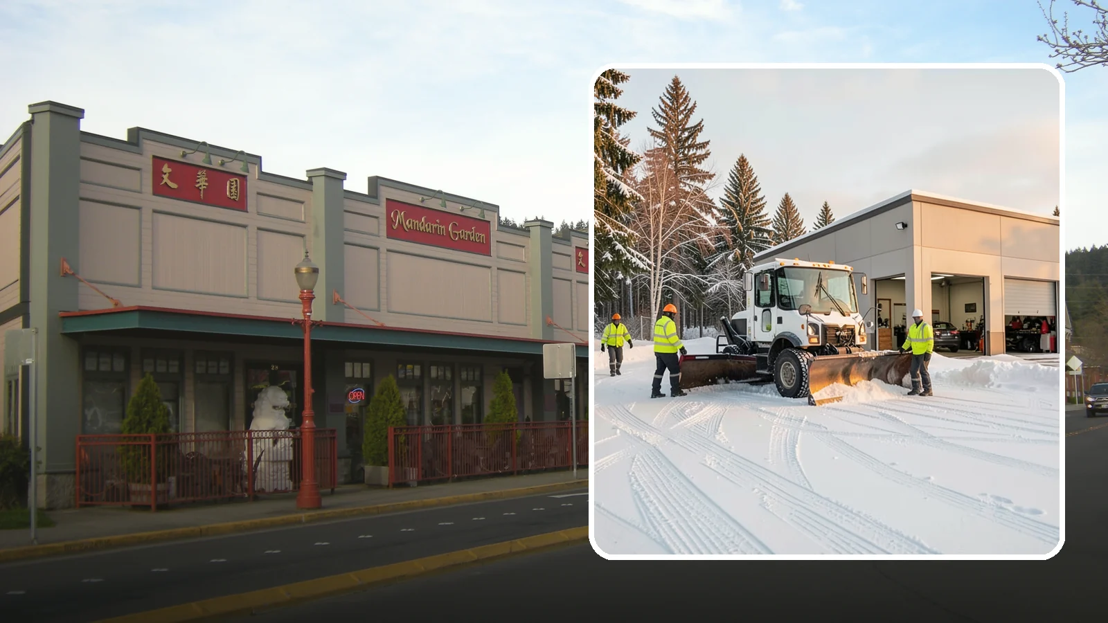 Auto Repair Shop Snow Removal in Issaquah, King County, WA - We keep your bay approaches, customer parking, and lot clear so vehicles can get in and out of the shop the moment the snow stops.