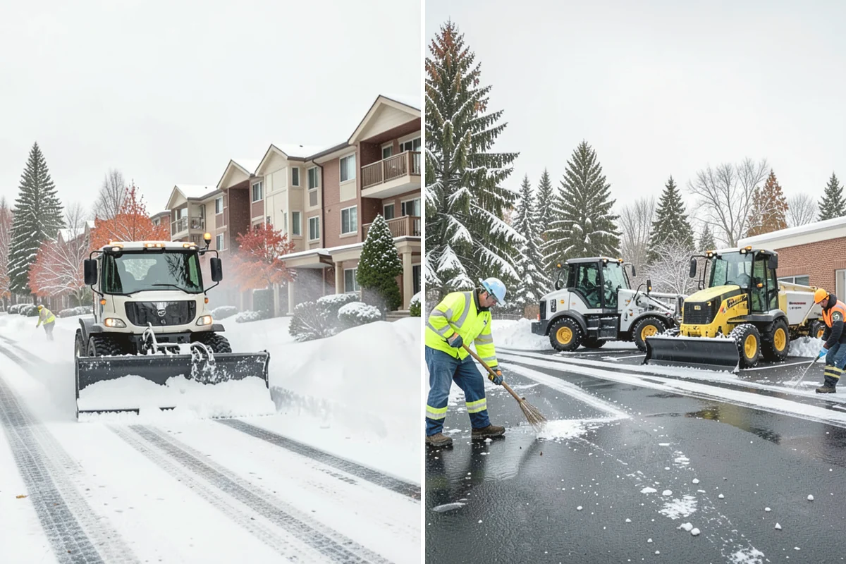 Auto Repair Shop Snow Removal in Issaquah, King County, WA - Map bay aprons, drive lanes, and customer parking
