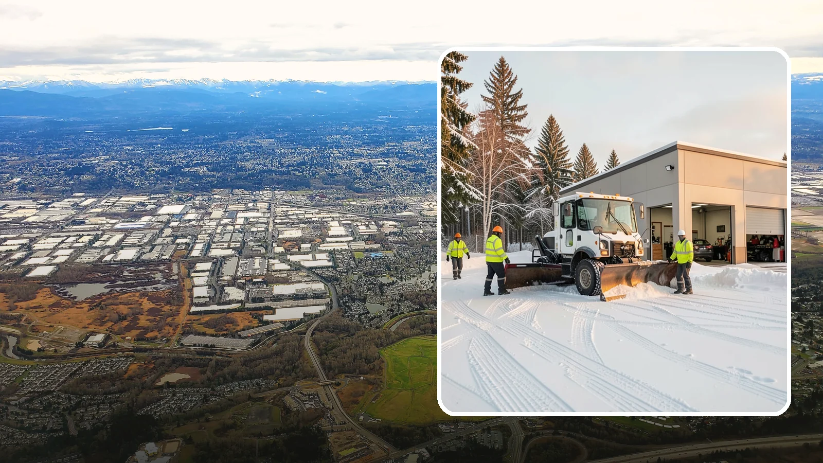 Auto Repair Shop Snow Removal in Kent, King County, WA - We keep your bay approaches, customer parking, and lot clear so vehicles can get in and out of the shop the moment the snow stops.