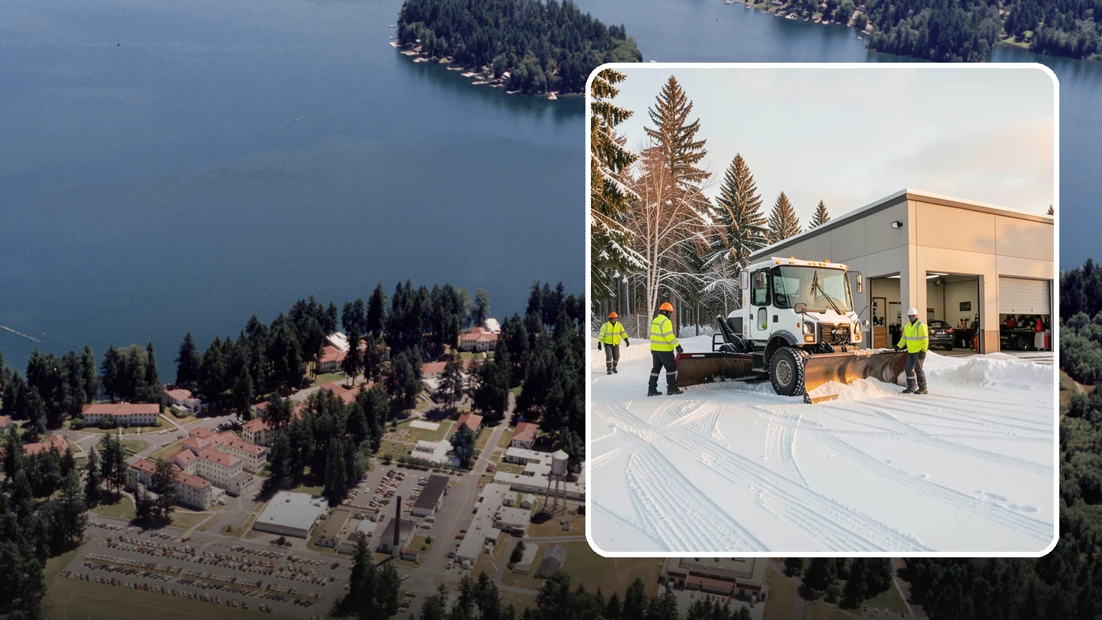 Auto Repair Shop Snow Removal in Lakewood, Pierce County, WA - We keep your bay approaches, customer parking, and lot clear so vehicles can get in and out of the shop the moment the snow stops.