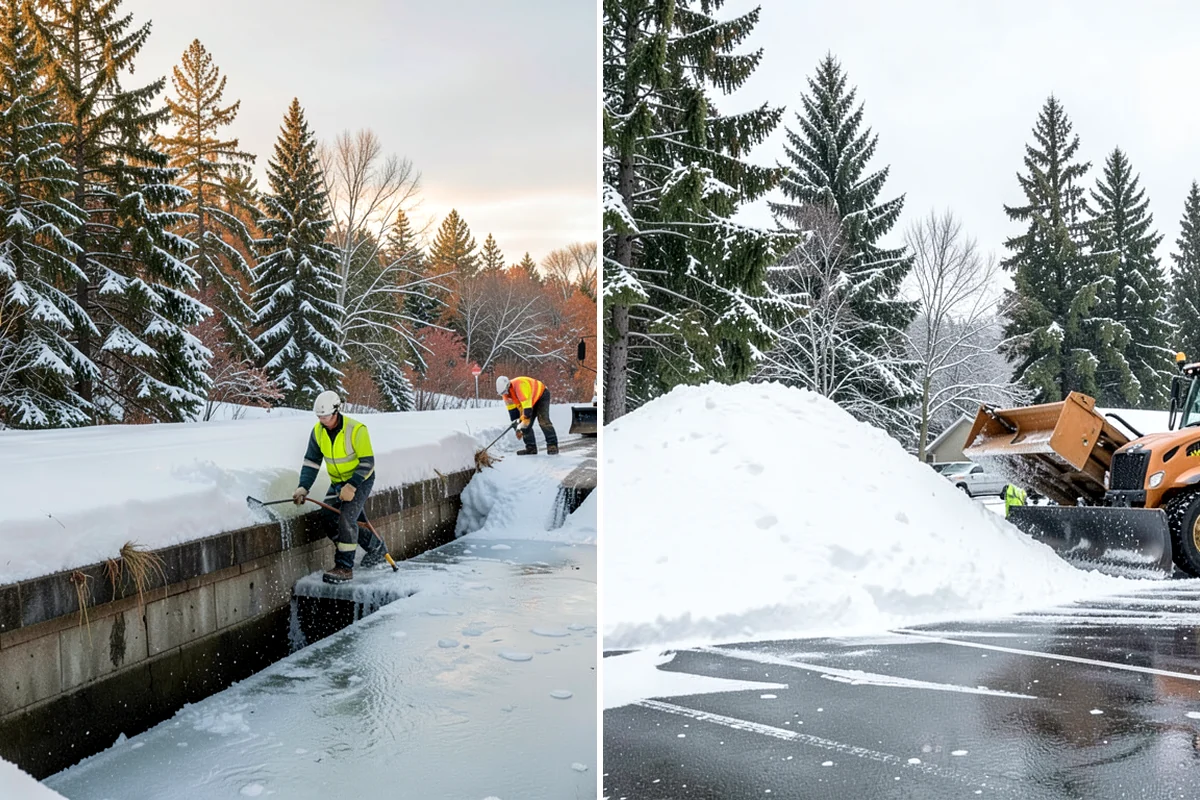 Auto Repair Shop Snow Removal in Lakewood, Pierce County, WA - Map bay aprons, drive lanes, and customer parking
