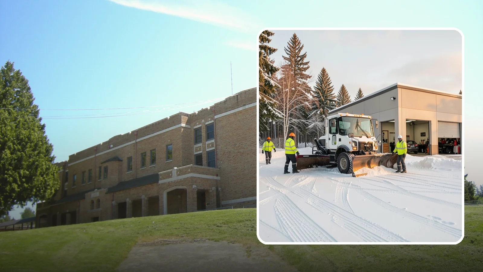 Auto Repair Shop Snow Removal in Maple Valley, King County, WA - We keep your bay approaches, customer parking, and lot clear so vehicles can get in and out of the shop the moment the snow stops.
