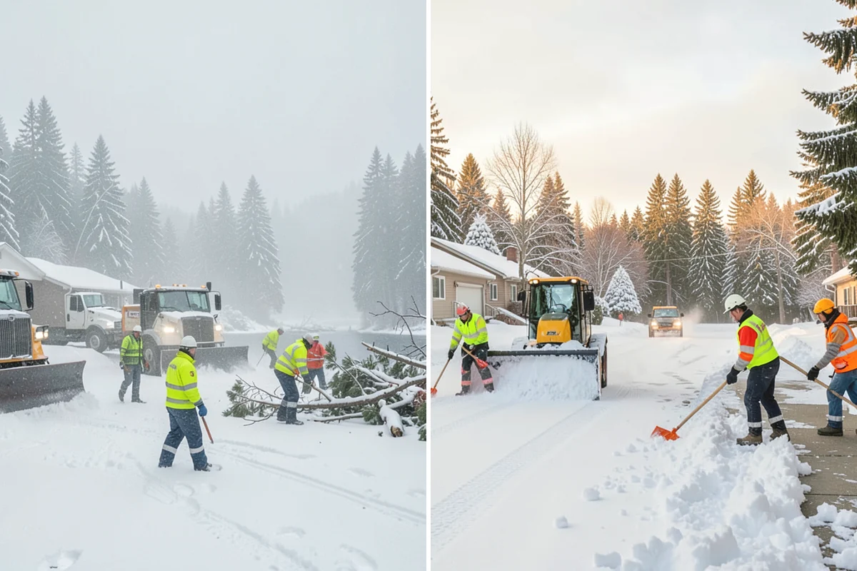 Auto Repair Shop Snow Removal in Mercer Island, King County, WA - Map bay aprons, drive lanes, and customer parking