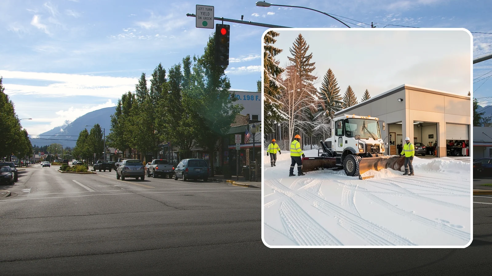 Auto Repair Shop Snow Removal in North Bend, King County, WA - We keep your bay approaches, customer parking, and lot clear so vehicles can get in and out of the shop the moment the snow stops.