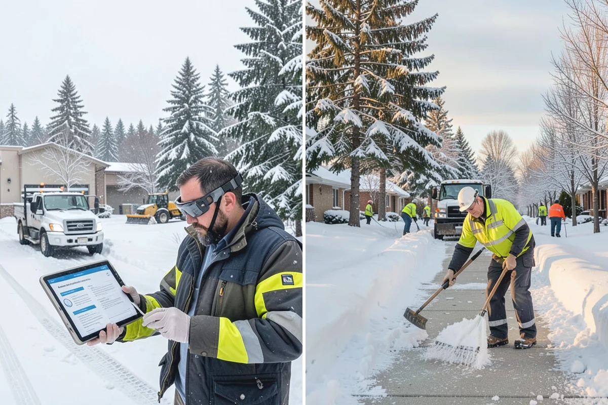 Auto Repair Shop Snow Removal in Skykomish, King County, WA - Map bay aprons, drive lanes, and customer parking