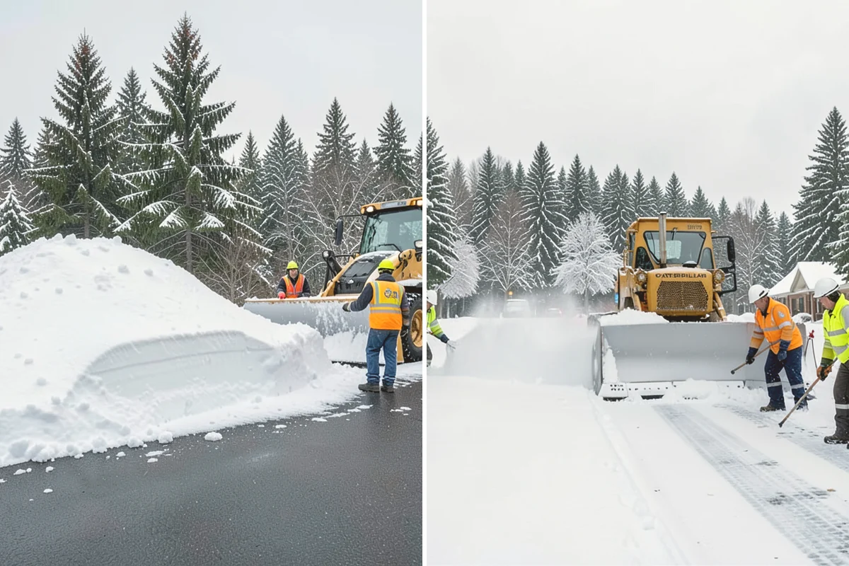 Auto Repair Shop Snow Removal in Snohomish, Snohomish County, WA - Map bay aprons, drive lanes, and customer parking
