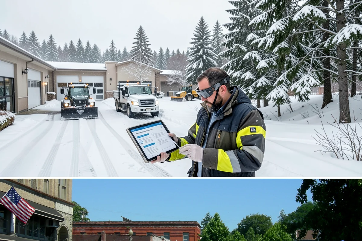 Auto Repair Shop Snow Removal in Snohomish, Snohomish County, WA - Repair shops need clearing December through February when lowland aprons ice over on cold nights.