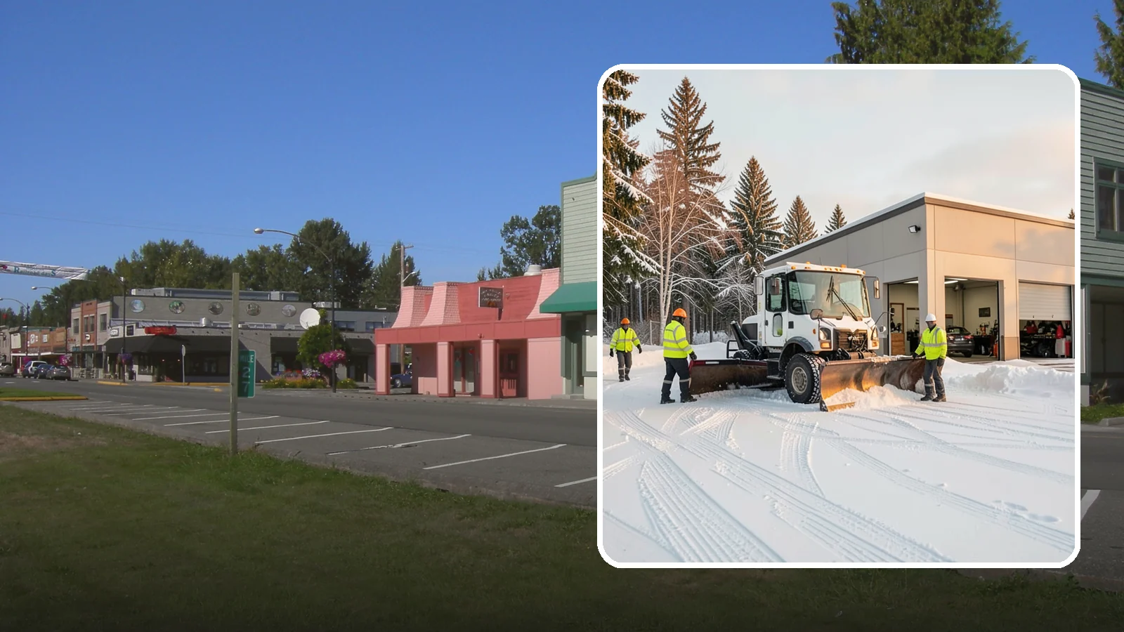 Auto Repair Shop Snow Removal in Snoqualmie, King County, WA - We keep your bay approaches, customer parking, and lot clear so vehicles can get in and out of the shop the moment the snow stops.