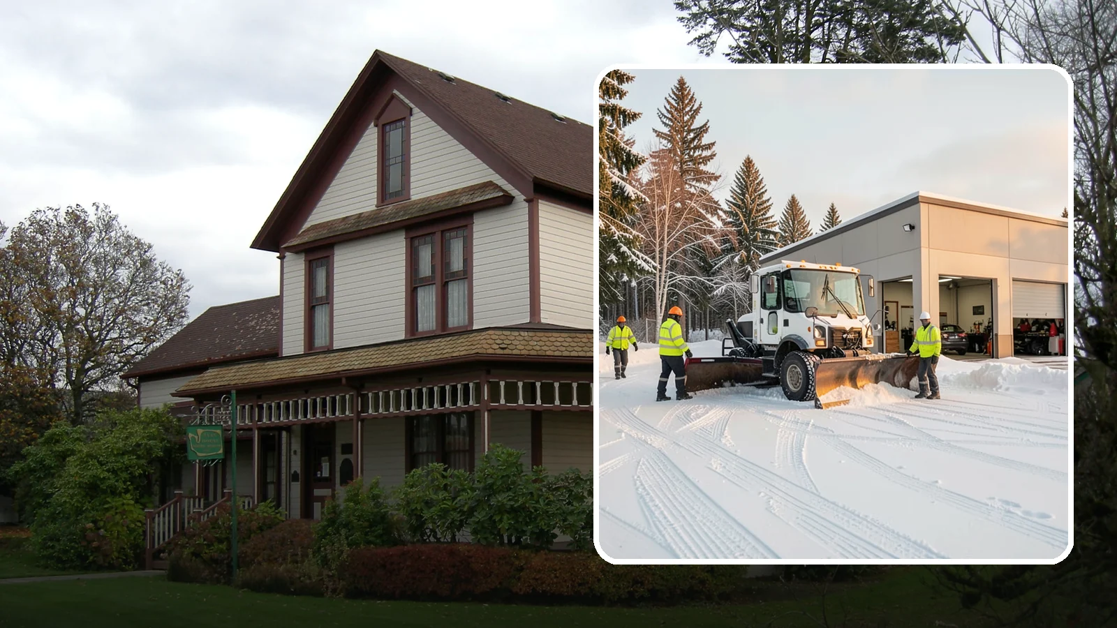 Auto Repair Shop Snow Removal in Sumner, Pierce County, WA - We keep your bay approaches, customer parking, and lot clear so vehicles can get in and out of the shop the moment the snow stops.