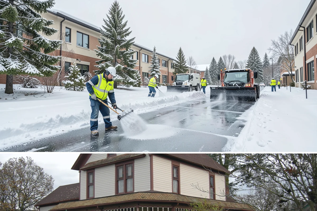 Auto Repair Shop Snow Removal in Sumner, Pierce County, WA - Repair shops need clearing December through February when lowland aprons ice over on cold nights.