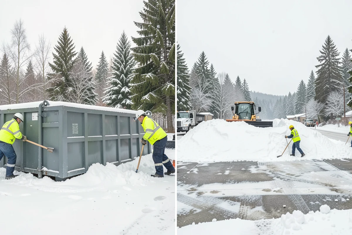 Auto Repair Shop Snow Removal in Tukwila, King County, WA - Map bay aprons, drive lanes, and customer parking