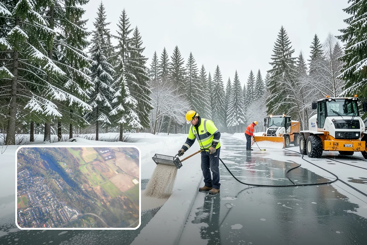 Back Patio Snow Removal in Algona, King County, WA - Keeps everyday rear-yard routes usable in winter