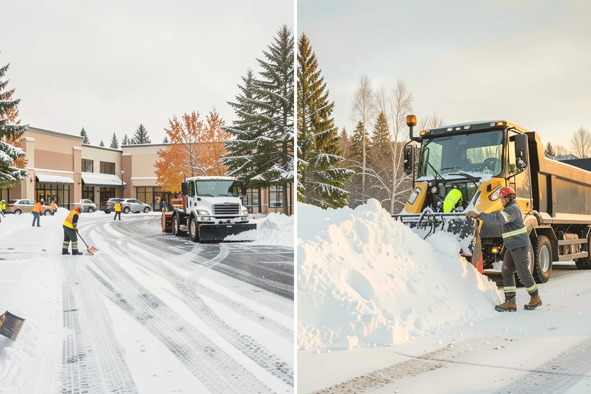 Back Patio Snow Removal in Algona, King County, WA - We inspect the patio material and surrounding access points