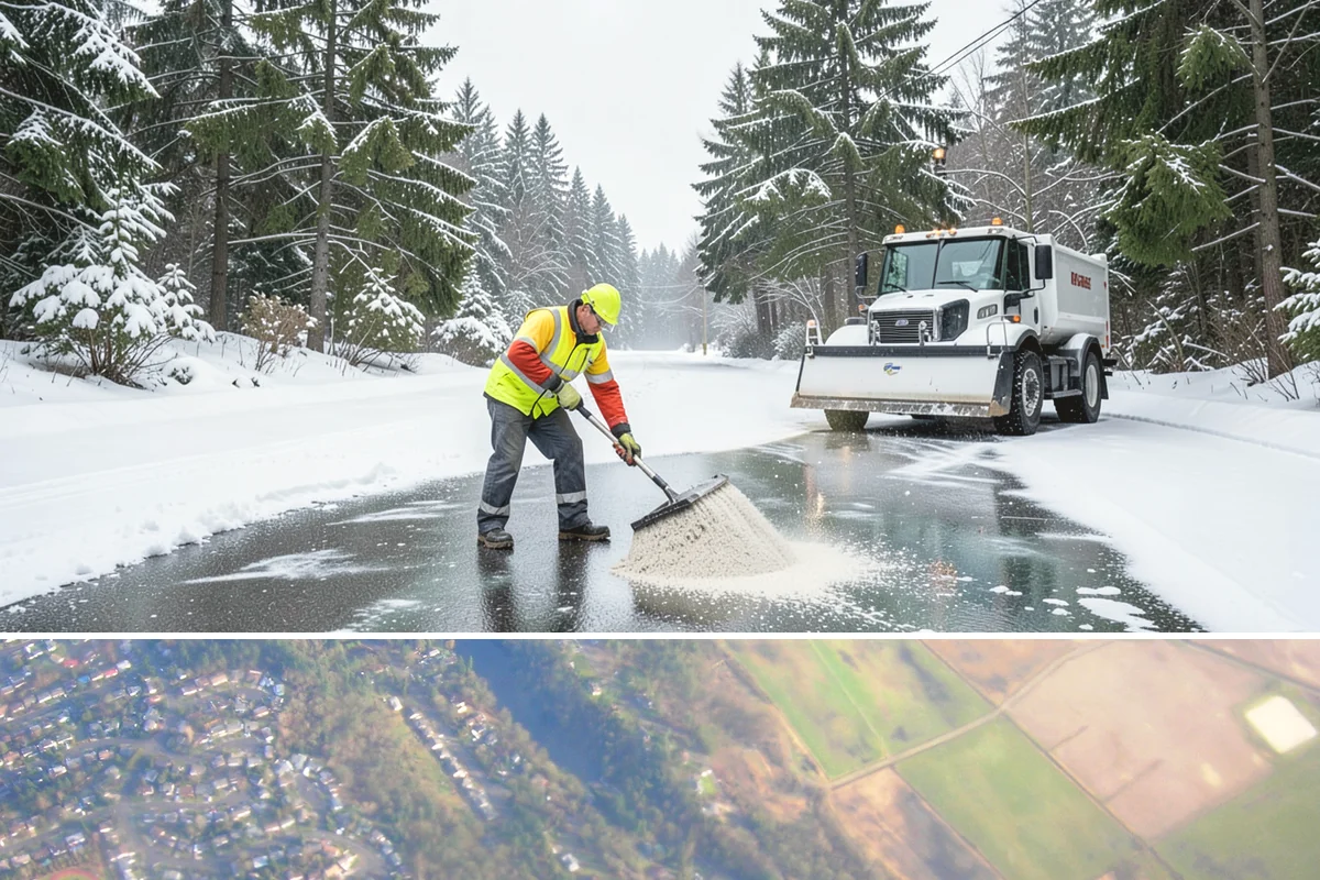 Back Patio Snow Removal in Algona, King County, WA - Reserve your spot in early winter so the back of your home is covered when lowland snow arrives.