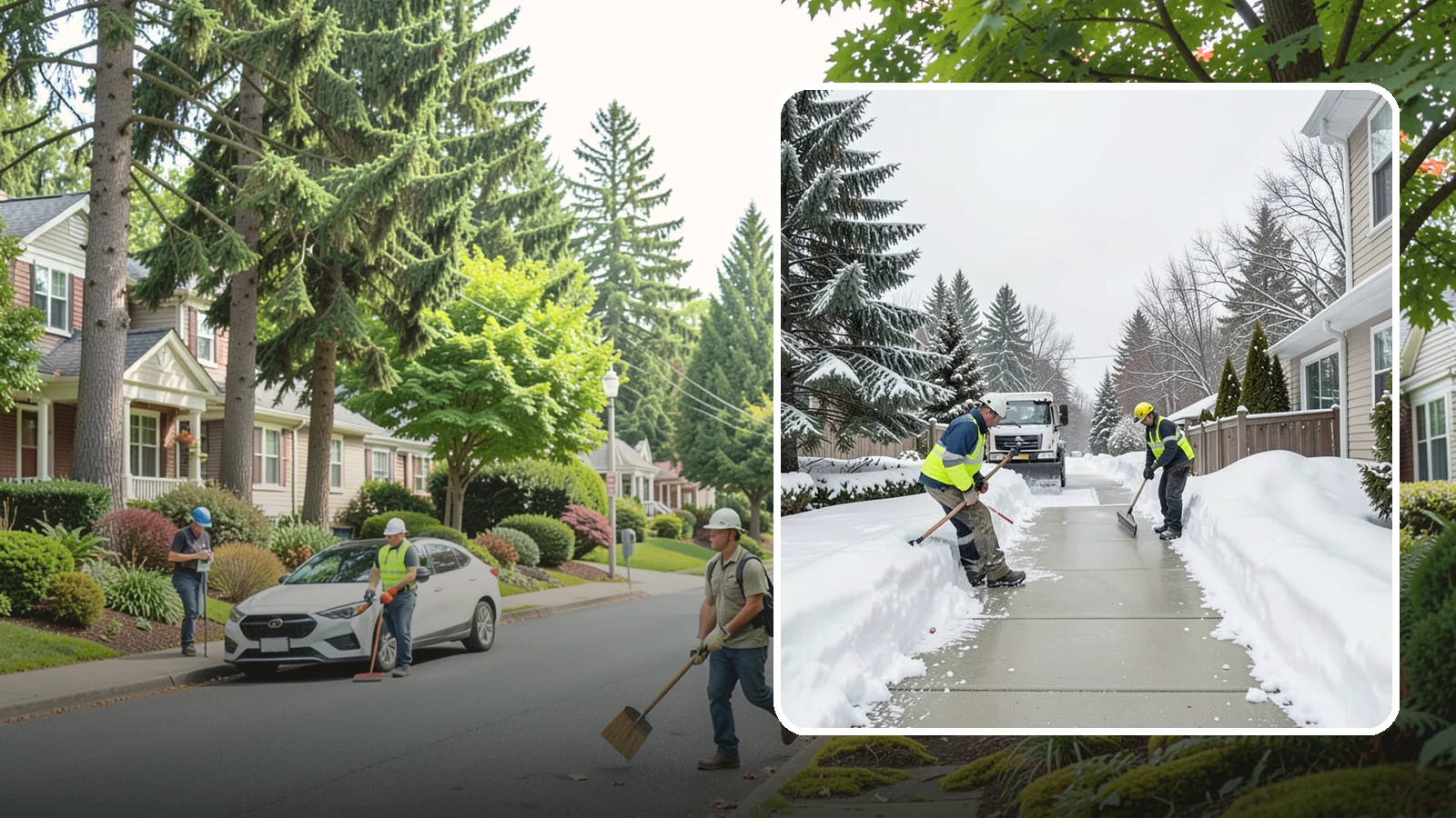 Back Patio Snow Removal in Beaux Arts Village, King County, WA - We clear snow off back patios so your outdoor space and rear exits stay usable during a cold snap.