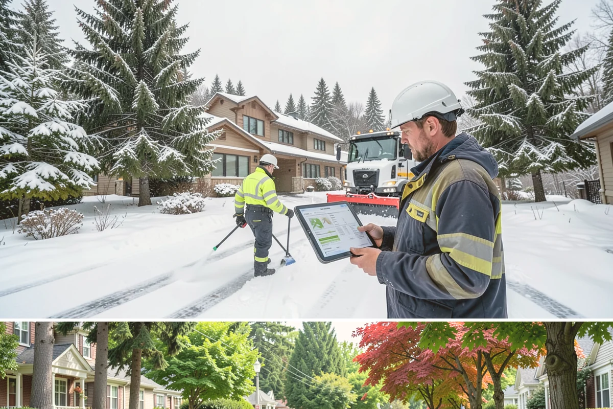 Back Patio Snow Removal in Beaux Arts Village, King County, WA - Reserve your spot in early winter so the back of your home is covered when lowland snow arrives.