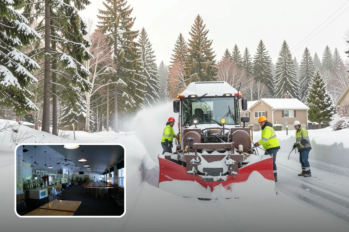 Back Patio Snow Removal in Black Diamond, King County, WA - Keeps everyday rear-yard routes usable in winter
