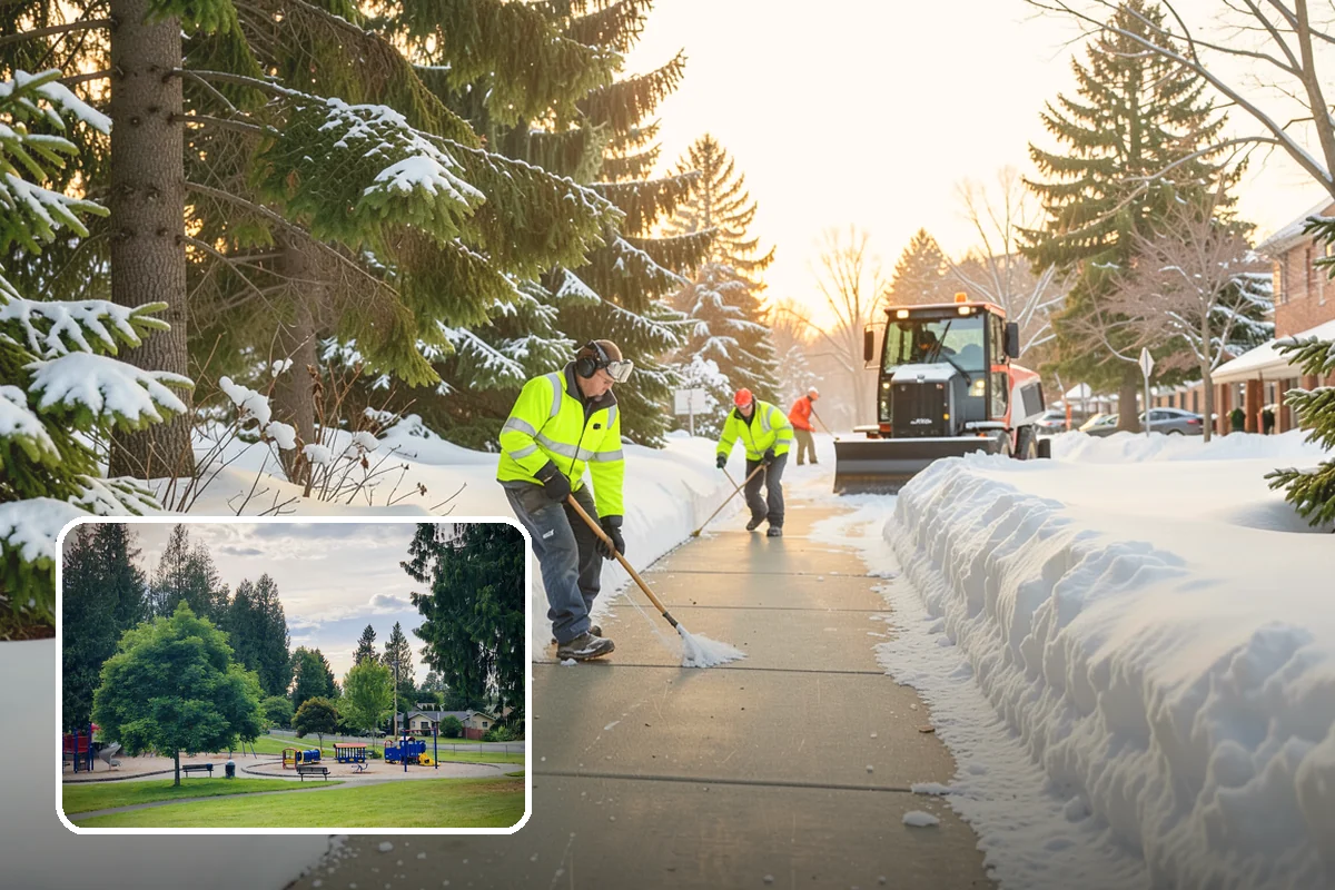 Back Patio Snow Removal in Bonney Lake, Pierce County, WA - Keeps everyday rear-yard routes usable in winter