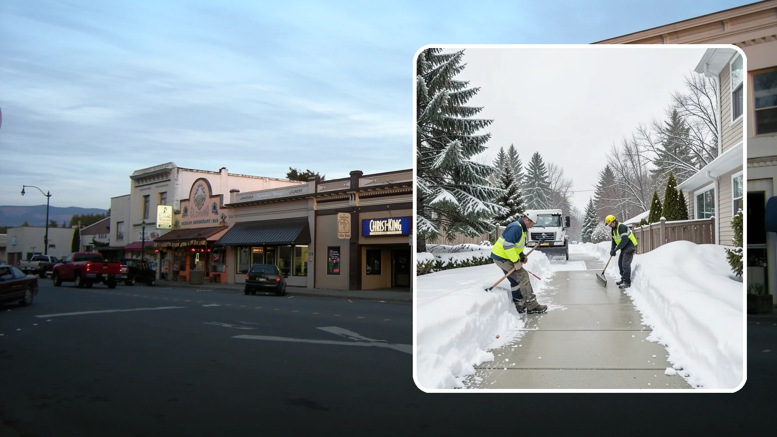 Back Patio Snow Removal in Burlington, Skagit County, WA - We clear snow off back patios so your outdoor space and rear exits stay usable during a cold snap.