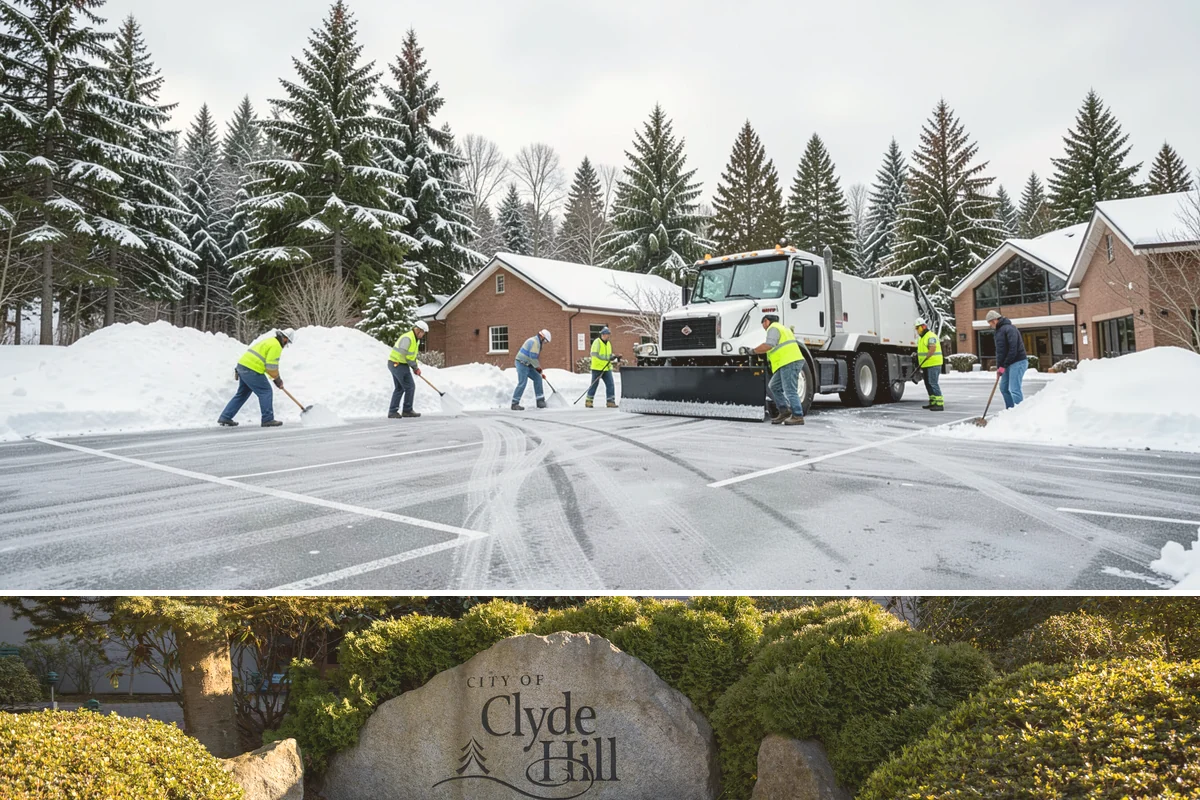 Back Patio Snow Removal in Clyde Hill, King County, WA - Reserve your spot in early winter so the back of your home is covered when lowland snow arrives.