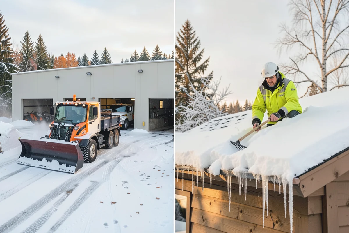 Back Patio Snow Removal in Darrington, Snohomish County, WA - We inspect the patio material and surrounding access points