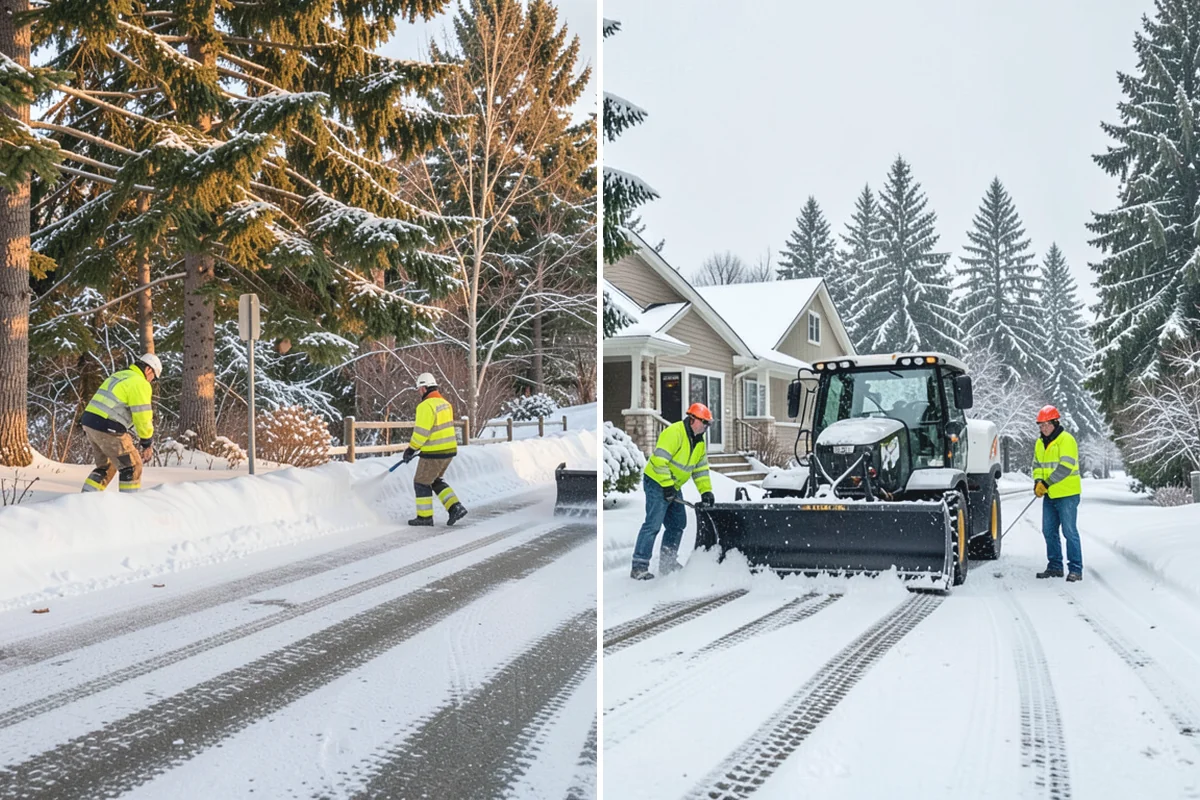 Back Patio Snow Removal in Des Moines, King County, WA - We inspect the patio material and surrounding access points