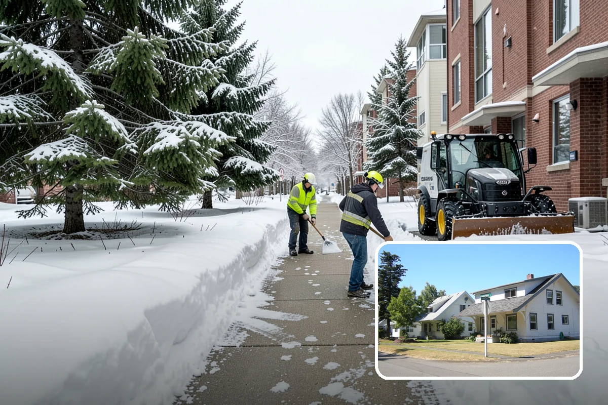 Back Patio Snow Removal in DuPont, Pierce County, WA - Keeps everyday rear-yard routes usable in winter