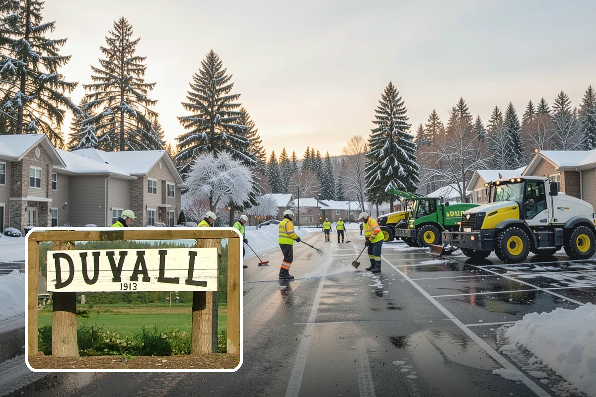 Back Patio Snow Removal in Duvall, King County, WA - Keeps everyday rear-yard routes usable in winter