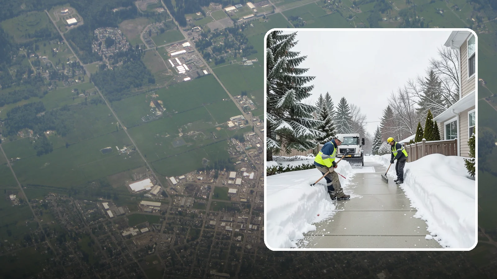 Back Patio Snow Removal in Enumclaw, King County, WA - We clear snow off back patios so your outdoor space and rear exits stay usable during a cold snap.