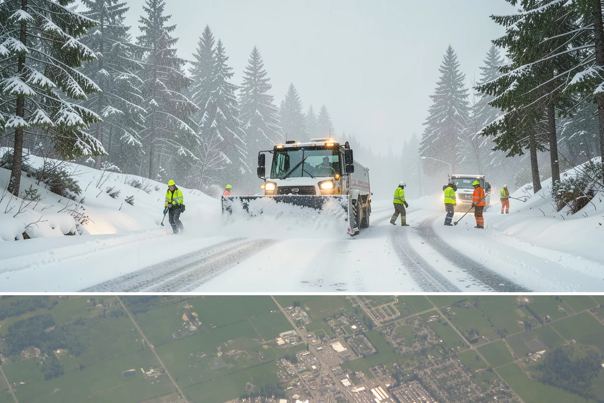Back Patio Snow Removal in Enumclaw, King County, WA - Reserve your spot in early winter so the back of your home is covered when lowland snow arrives.