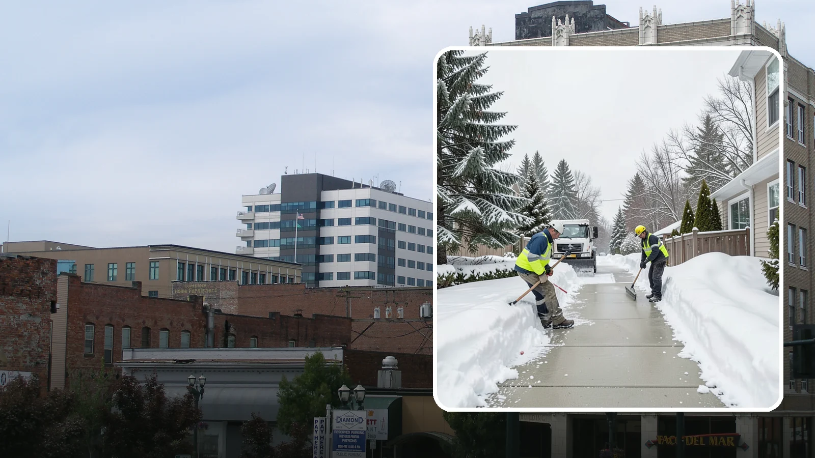 Back Patio Snow Removal in Everett, Snohomish County, WA - We clear snow off back patios so your outdoor space and rear exits stay usable during a cold snap.