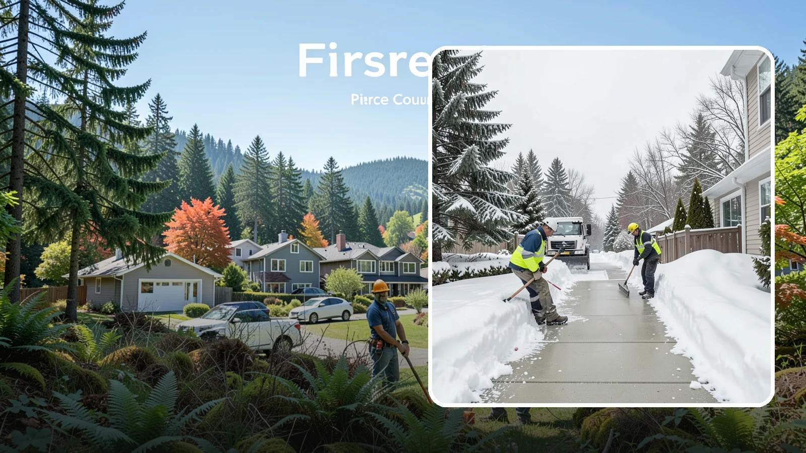 Back Patio Snow Removal in Fircrest, Pierce County, WA - We clear snow off back patios so your outdoor space and rear exits stay usable during a cold snap.
