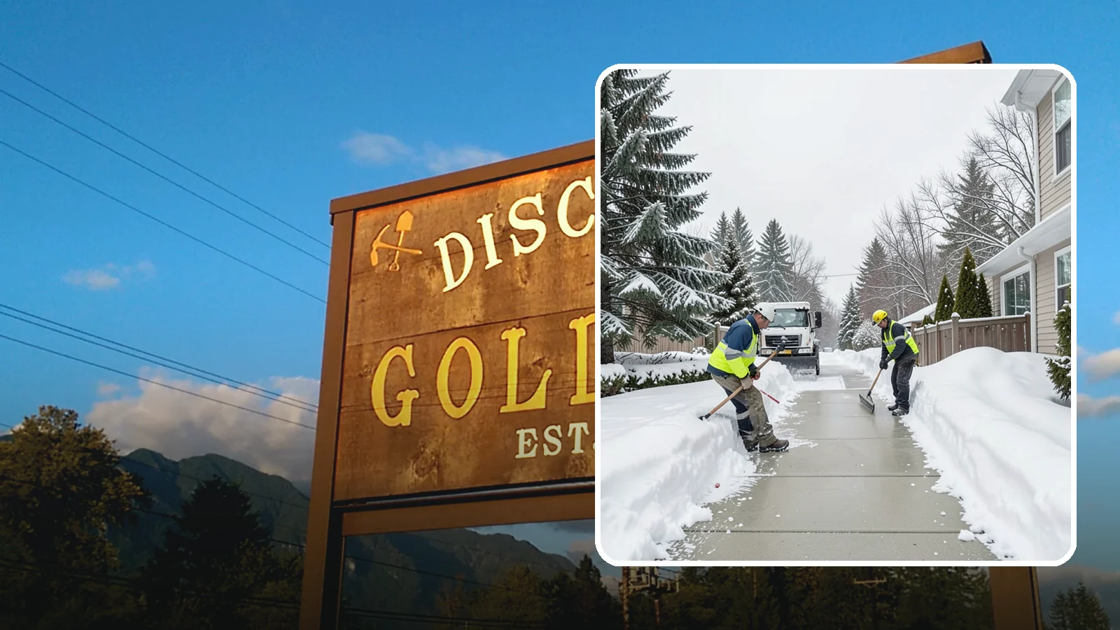 Back Patio Snow Removal in Gold Bar, Snohomish County, WA - We clear snow off back patios so your outdoor space and rear exits stay usable during a cold snap.